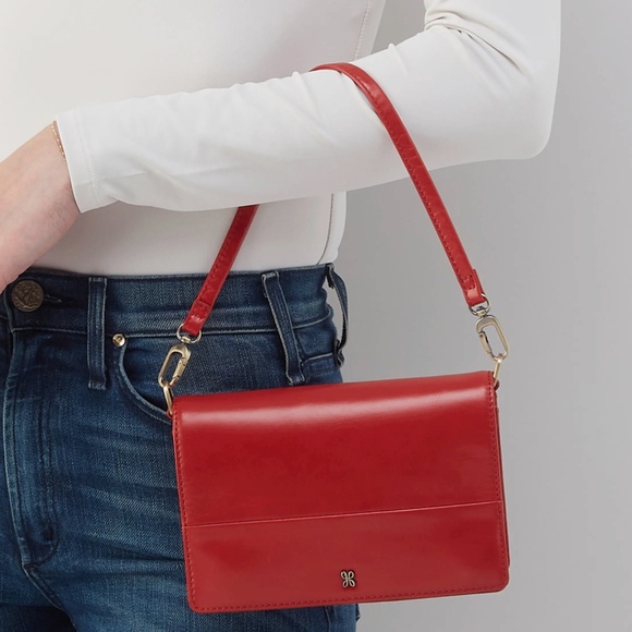 NEW Hobo Jill Crossbody Bag Brick Red - 2 Straps So Versatile NWT In Packaging - Picture 3 of 6
